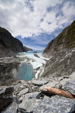 Scenic landscape at Franz Josef Glacier clipart