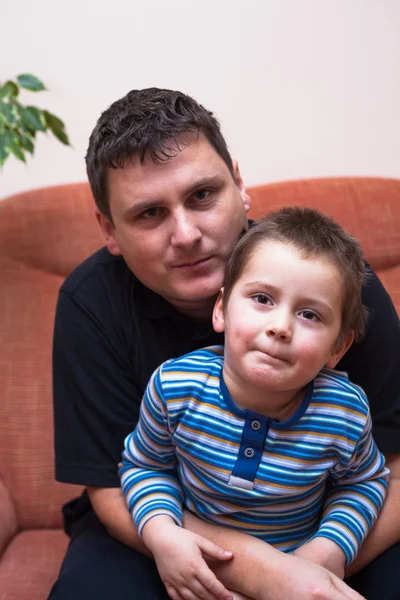 Retrato de pai e filho — Fotografia de Stock