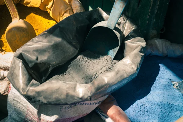 Paint powder in Morocco — Stock Photo, Image