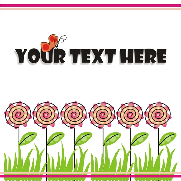 Kelebekli çiçek arkaplanı