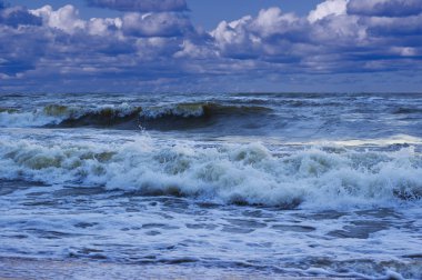 Deniz fırtınası. doğanın kompozisyon.