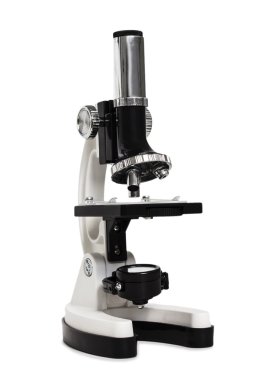 beyaz izole mikroskobu