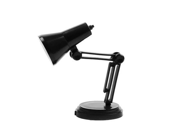 Lámpara de mesa negra aislada sobre fondo blanco — Foto de Stock