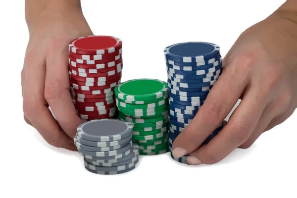 All-in in poker — Stock Photo, Image