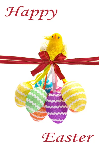 Easter Egg Chicken hanging — Stock Photo, Image