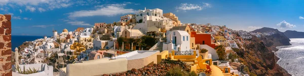 Panorama of Oia or Ia, Santorini, Greece — Stock Photo, Image