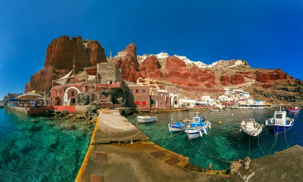 Port Amoudi of Oia or Ia, Santorini, Greece — Stock Photo, Image