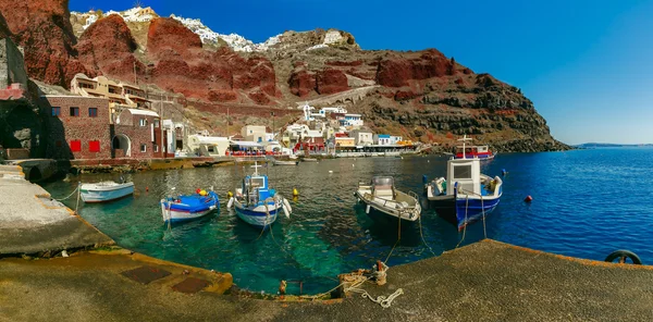 Port Amoudi of Oia or Ia, Santorini, Greece — Stock Photo, Image