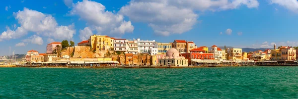 Panorama del puerto viejo, Chania, Creta, Grecia —  Fotos de Stock