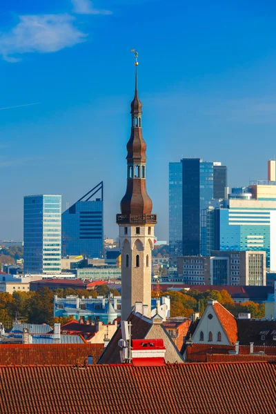 Tallinn, Estonya Hava cityscape — Stok fotoğraf