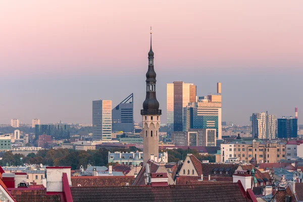 Tallinn, Estonya Hava cityscape — Stok fotoğraf