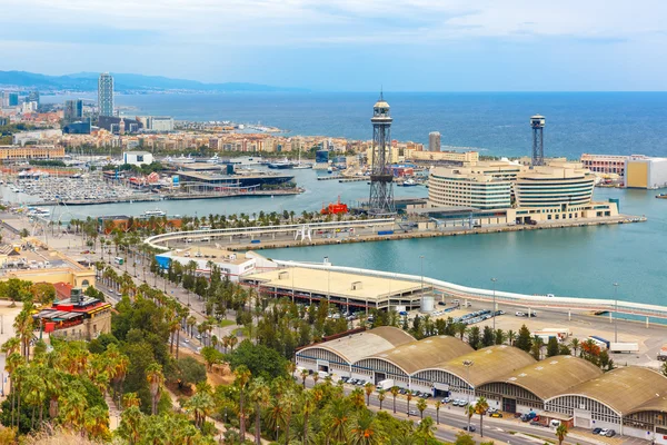 Vista aérea Barcelona, Catalunha, Espanha — Fotografia de Stock