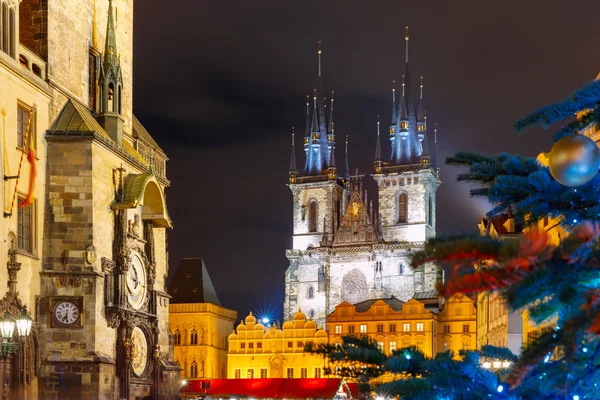 Christmas Altstadtplatz in Prag, Tschechische Republik — Stockfoto