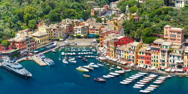 Panorama de Portofino, Riviera Italiana, Liguria — Foto de Stock