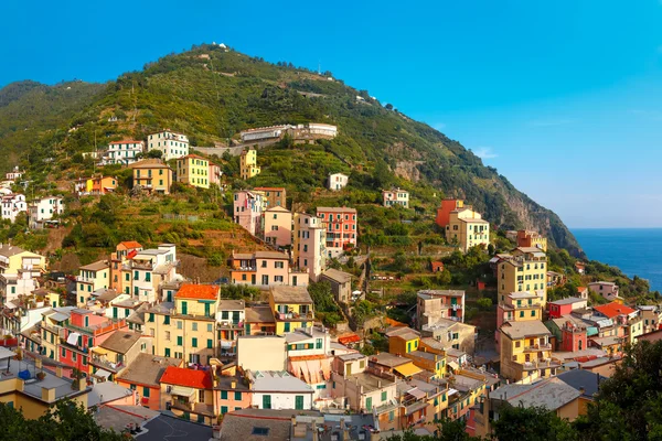Panorama de Riomaggiore, Cinque Terre, Ligurie, Italie — Photo