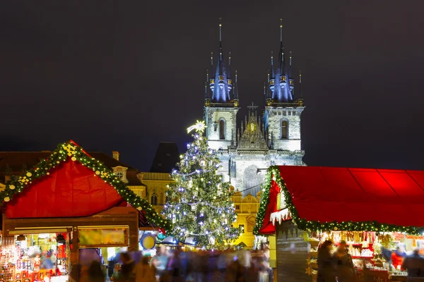 Noel Old Town square Prag, Çek Cumhuriyeti — Stok fotoğraf