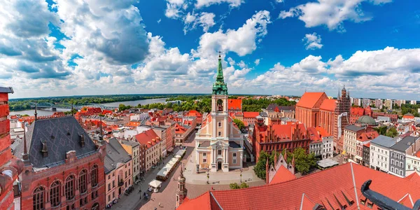 Aerial view of Torun, Poland — Stock Photo, Image