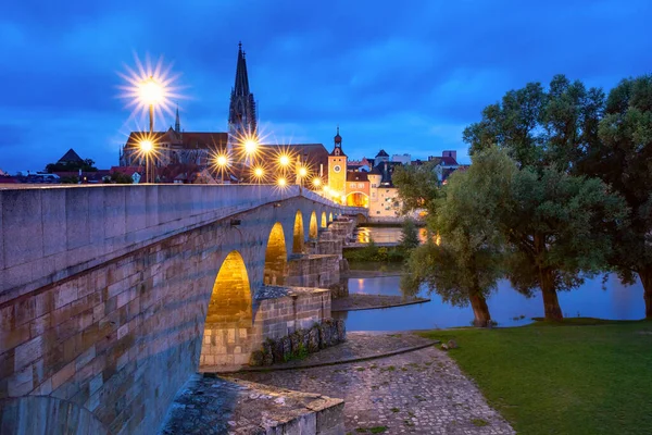 Παλιά Πόλη του Regensburg, Βαυαρία, Γερμανία — Φωτογραφία Αρχείου