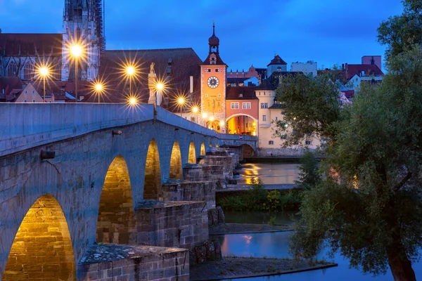 독일, 바이에른, 레겐스부르크 의구 시가지 — 스톡 사진