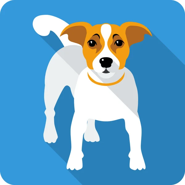 Dog icon flat design — Stock Vector