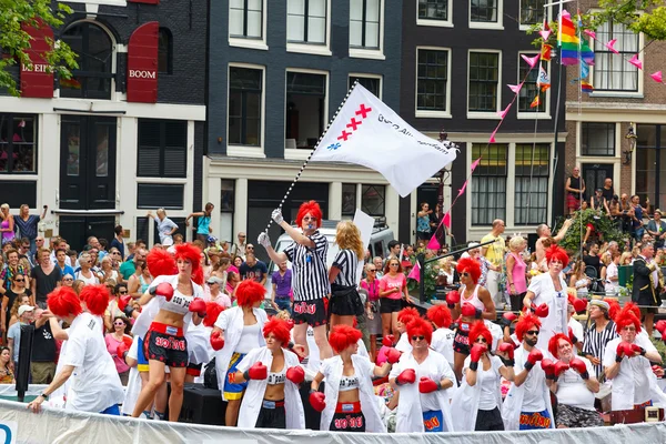 Amsterdam kanal geçit 2014 — Stok fotoğraf