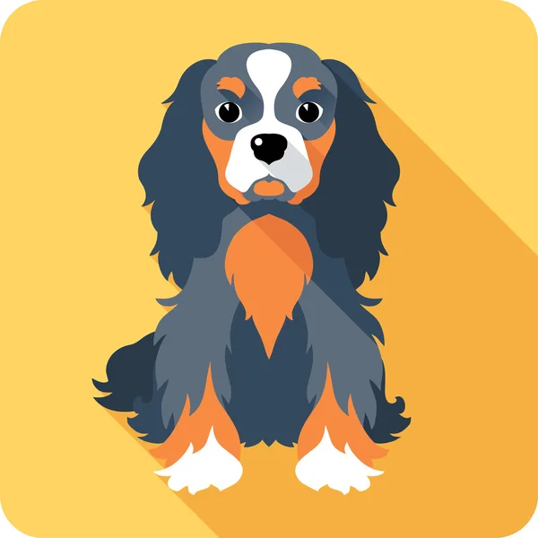 Hunde-Ikone flaches Design — Stockvektor