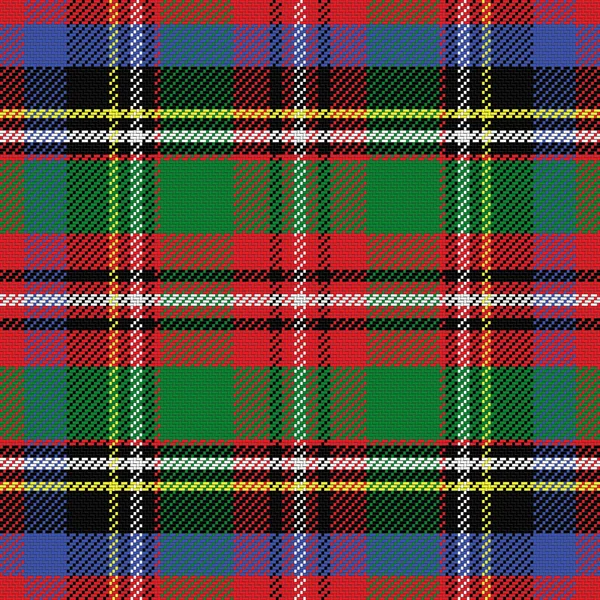 ベクトルのシームレスなパターンのスコットランドのタータン — ストックベクタ