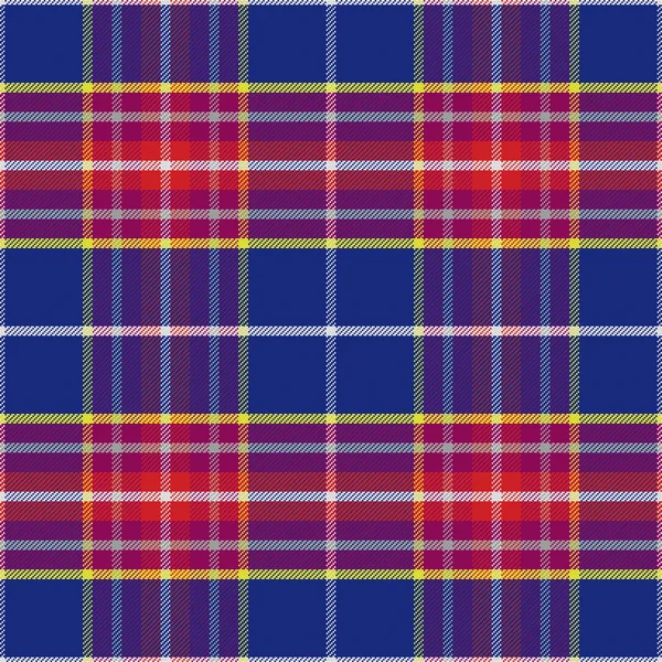 Vetor sem costura azul e vermelho tartan escocês —  Vetores de Stock