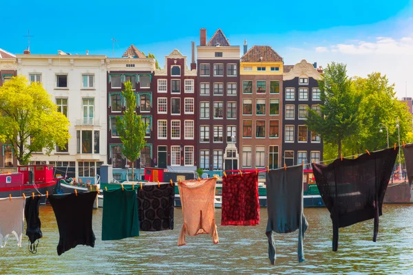 Amsterdam canal, Paesi Bassi, Paesi Bassi — Foto Stock