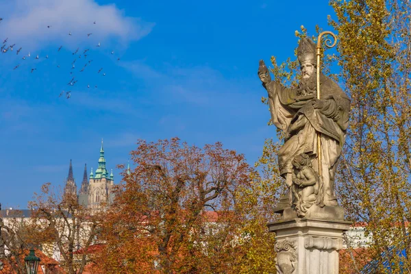 Statua di Sant'Agostino, Praga, Repubblica Ceca — Foto Stock