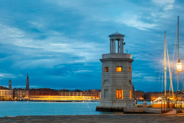 Island San Giorgio Maggiore, Venedik deniz feneri — Stok fotoğraf