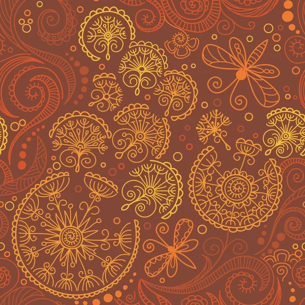 Vecteur couleur transparente motif floral — Image vectorielle