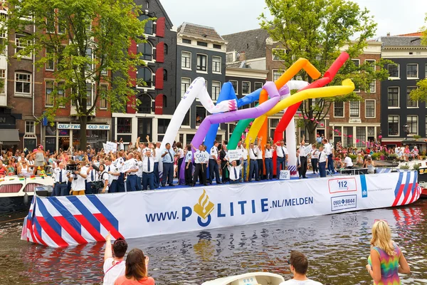 Amsterdam canal parad 2014 — Stockfoto