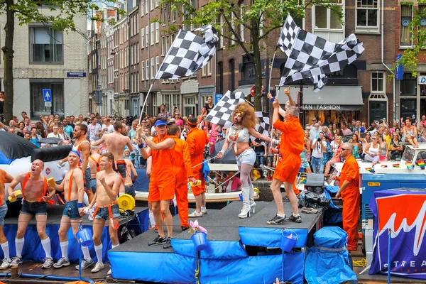 Amsterdam canal parad 2014 — Stockfoto