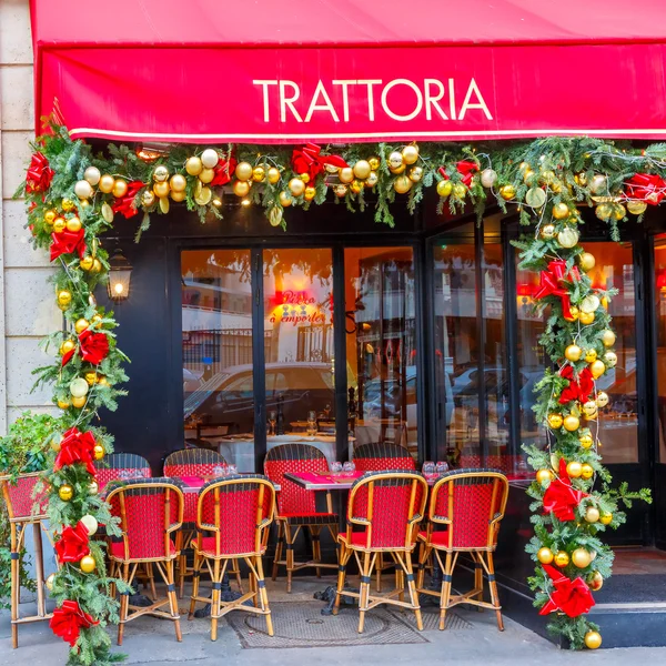 Trattoria Dell Angelo κοντά στο πύργο του Άιφελ, Παρίσι — Φωτογραφία Αρχείου