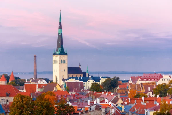 Vista aerea città vecchia, Tallinn, Estonia — Foto Stock