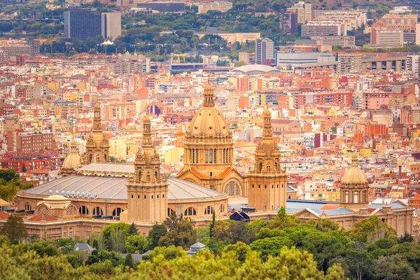 Vista aerea di Barcellona, Catalogna, Spagna — Foto Stock