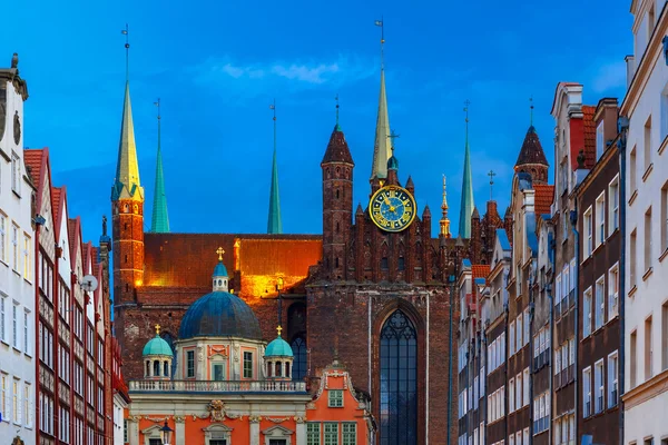 St. Marys Church and Royal Chapel, Gdansk, Poland — Stock Photo, Image