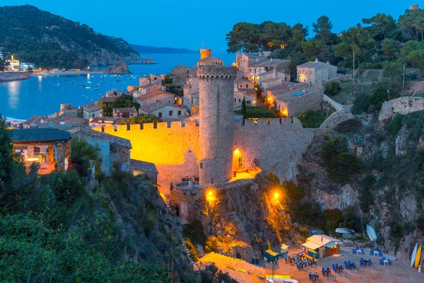 Tossa de Mar na pobřeží Costa Brava, Catalunya, Španělsko — Stock fotografie