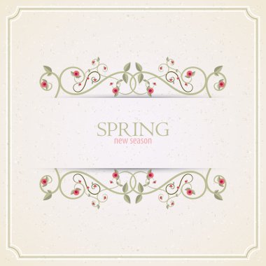 çerçeveler retro Vintage tasarımı flourishes
