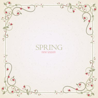 çerçeveler retro Vintage tasarımı flourishes
