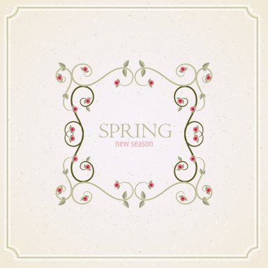 çerçeveler retro Vintage tasarımı flourishes