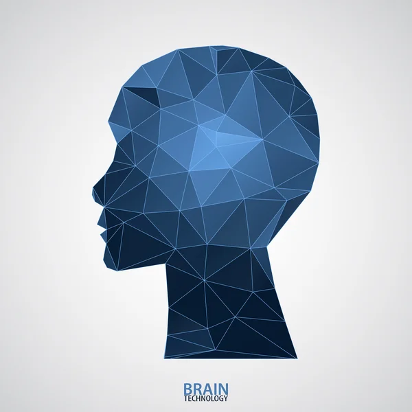 Δημιουργική εγκεφάλου έννοια φόντο — Διανυσματικό Αρχείο