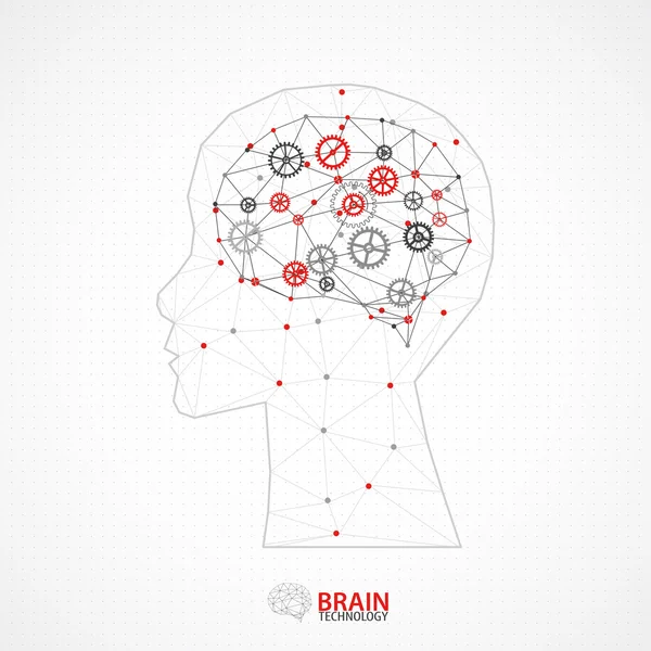 Концепция креативного мозга — стоковый вектор