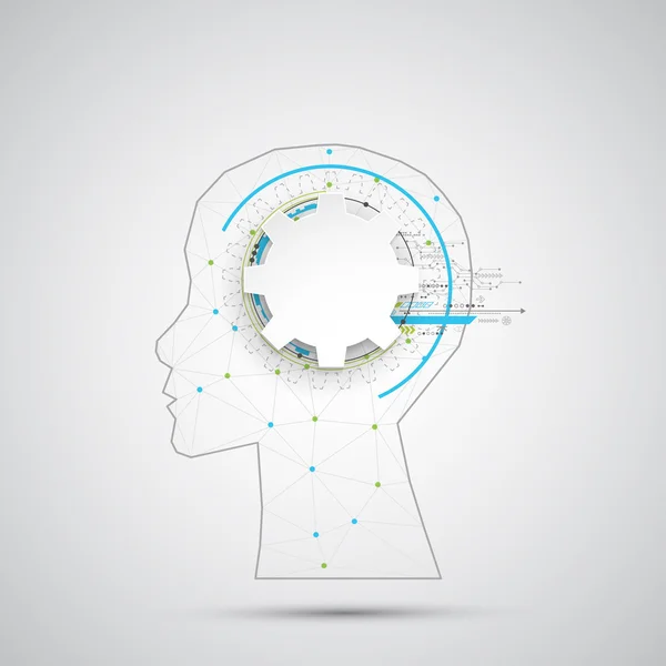 Concepto de cerebro creativo fondo — Archivo Imágenes Vectoriales