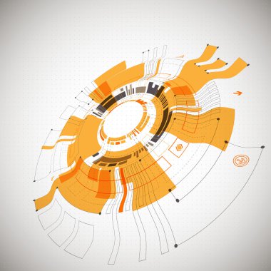 Fütüristik teknoloji stili arka plan