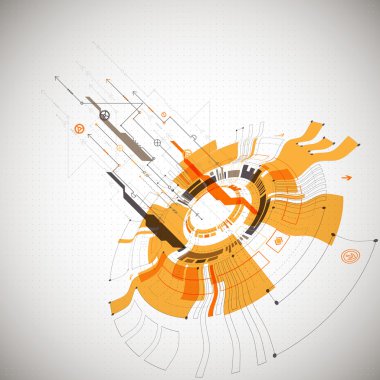 Fütüristik teknoloji stili arka plan