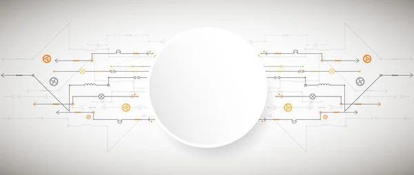 Fondo tecnológico abstracto — Archivo Imágenes Vectoriales