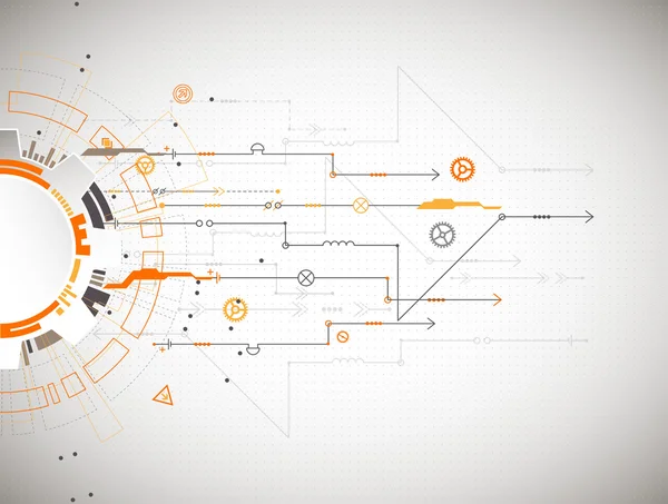 Абстрактный технологический фон — стоковый вектор