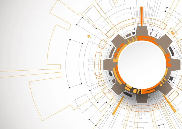 Turuncu renkli teknolojik arka plan